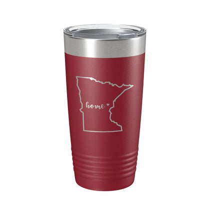 Minnesota Tumbler Home State Travel Mug Insulated Laser Engraved Map Coffee Cup 20 oz