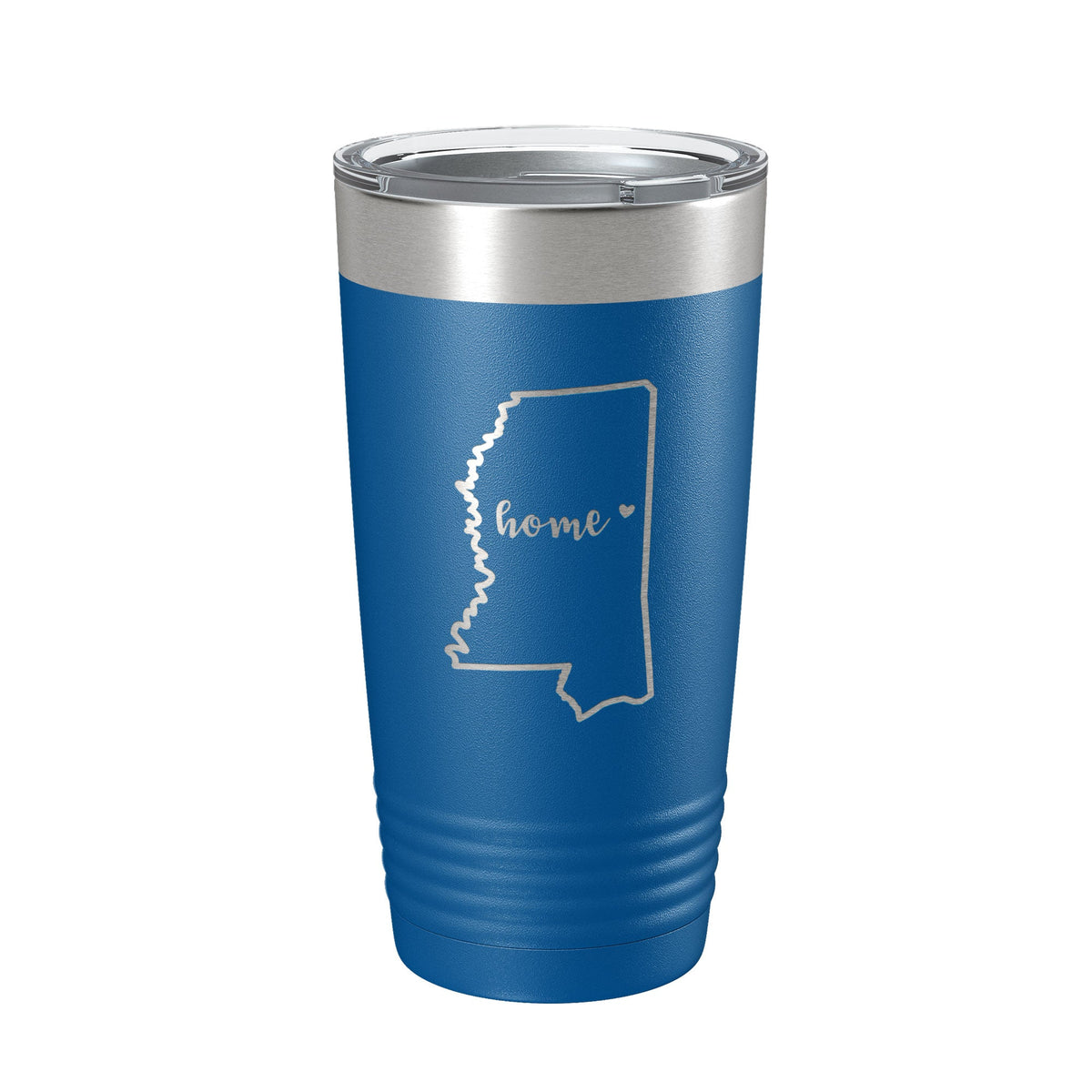 Mississippi Tumbler Home State Travel Mug Insulated Laser Engraved Map Coffee Cup 20 oz