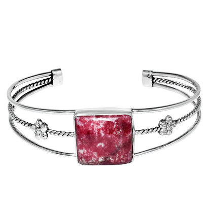 Premium Quality Pink Thulite - Norway Cuff Bangle Bracelet B-1012 58-EB10587