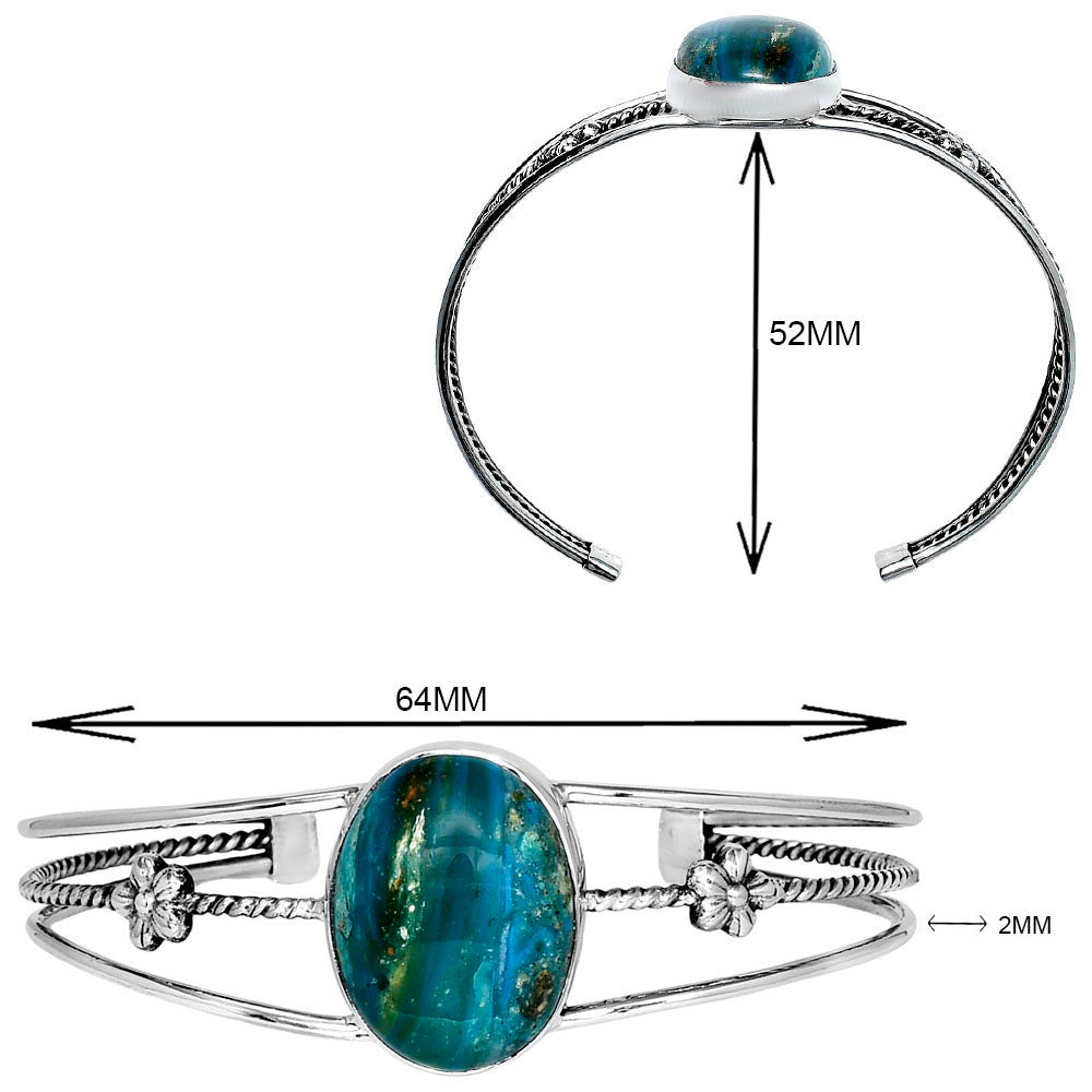 Premium Peruvian Opalina Cuff Bangle Bracelet B-1012 58-EB10589