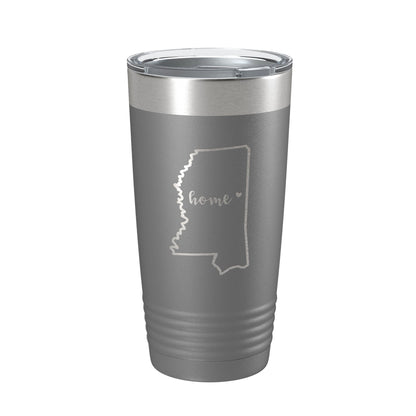 Mississippi Tumbler Home State Travel Mug Insulated Laser Engraved Map Coffee Cup 20 oz
