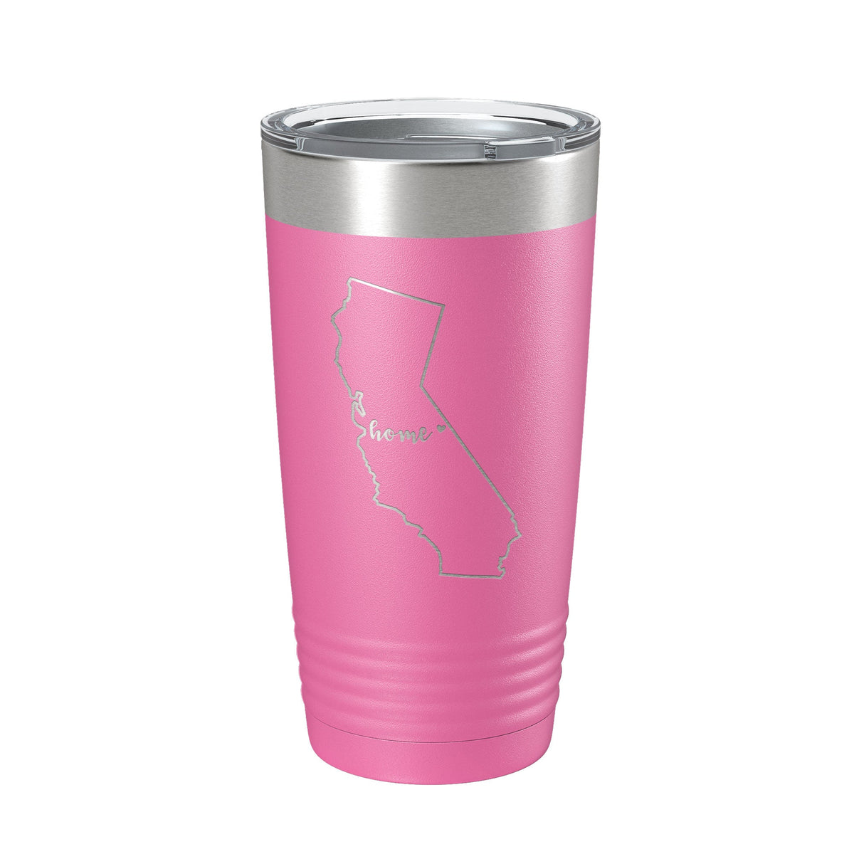 California Tumbler Home State Travel Mug Insulated Laser Engraved Map Coffee Cup 20 oz