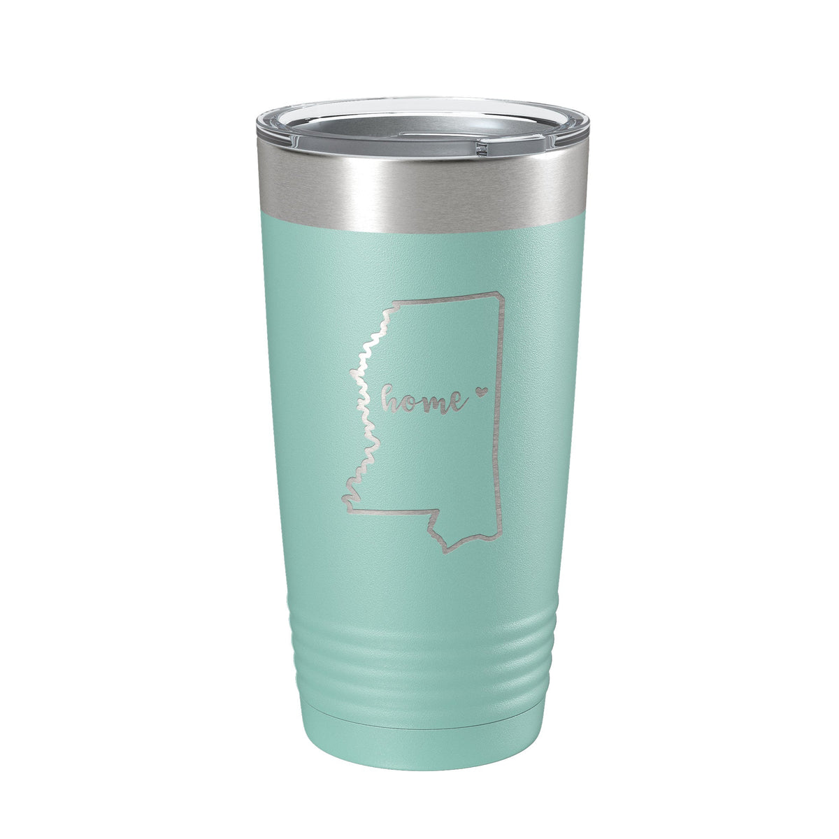 Mississippi Tumbler Home State Travel Mug Insulated Laser Engraved Map Coffee Cup 20 oz