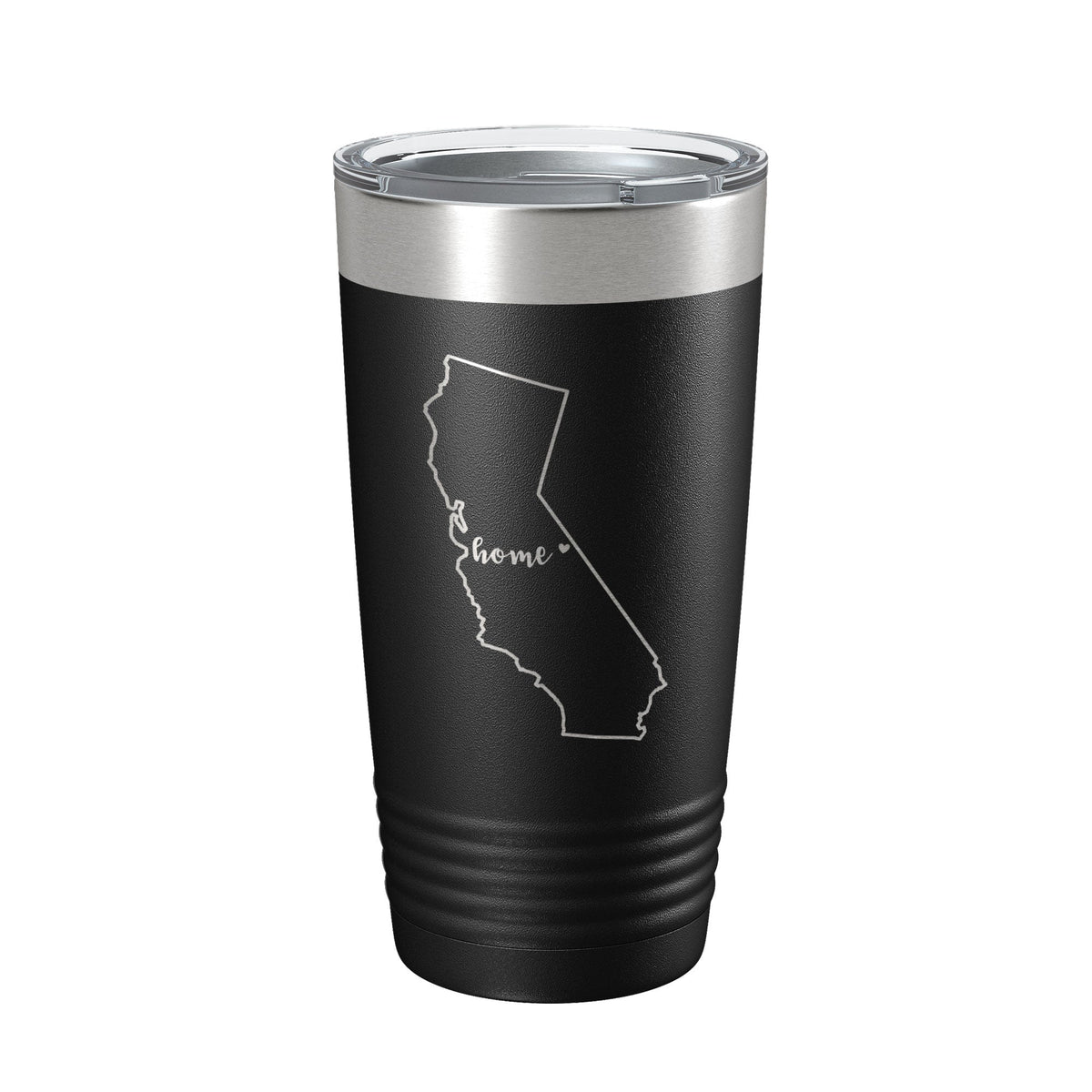 California Tumbler Home State Travel Mug Insulated Laser Engraved Map Coffee Cup 20 oz