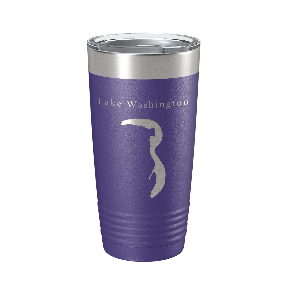 Lake Washington Map Tumbler Travel Mug Insulated Laser Engraved Coffee Cup Mississippi 20 oz