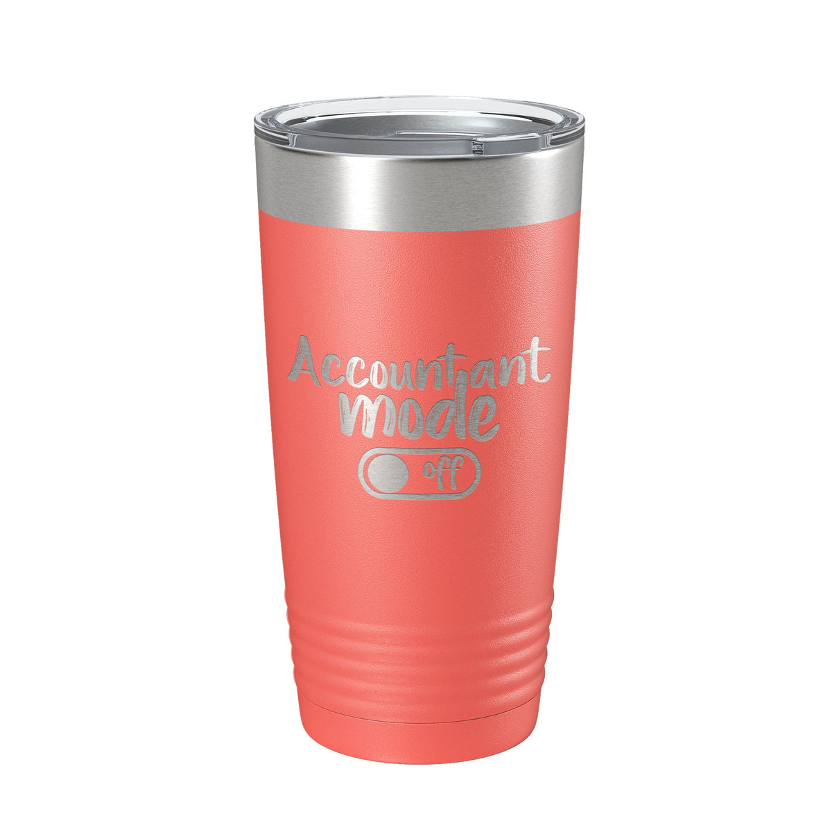 Accountant Mode Off Tumbler Travel Mug Insulated Laser Engraved CPA Retirement Gift Funny Coffee Cup 20 oz