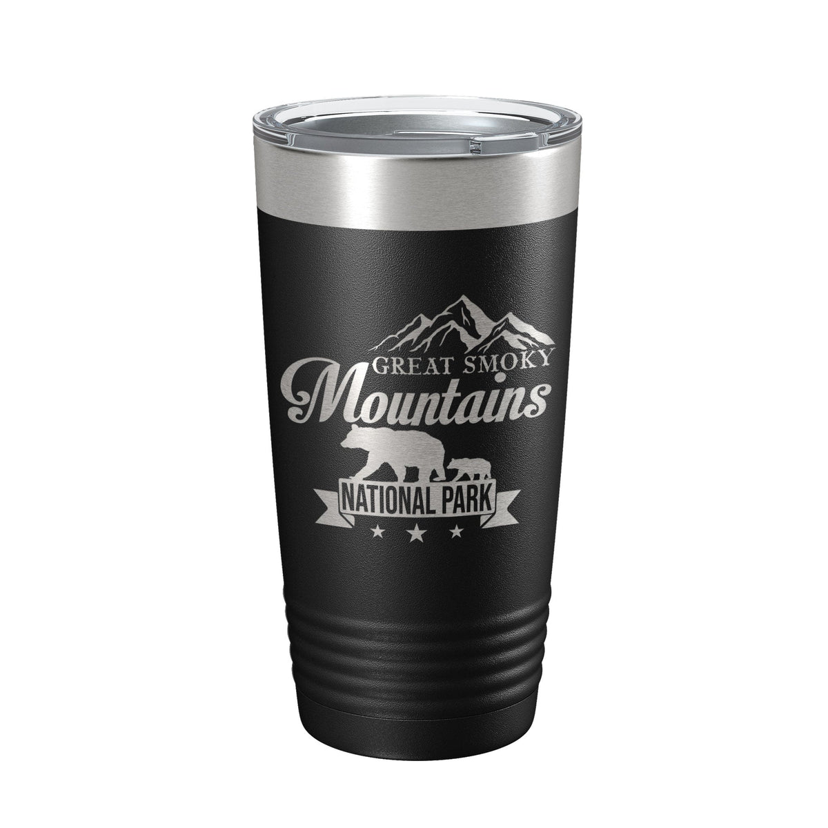 Great Smoky Mountains National Park Bear Tumbler GSMNP Travel Mug Gift Insulated Laser Engraved Coffee Cup 20 oz