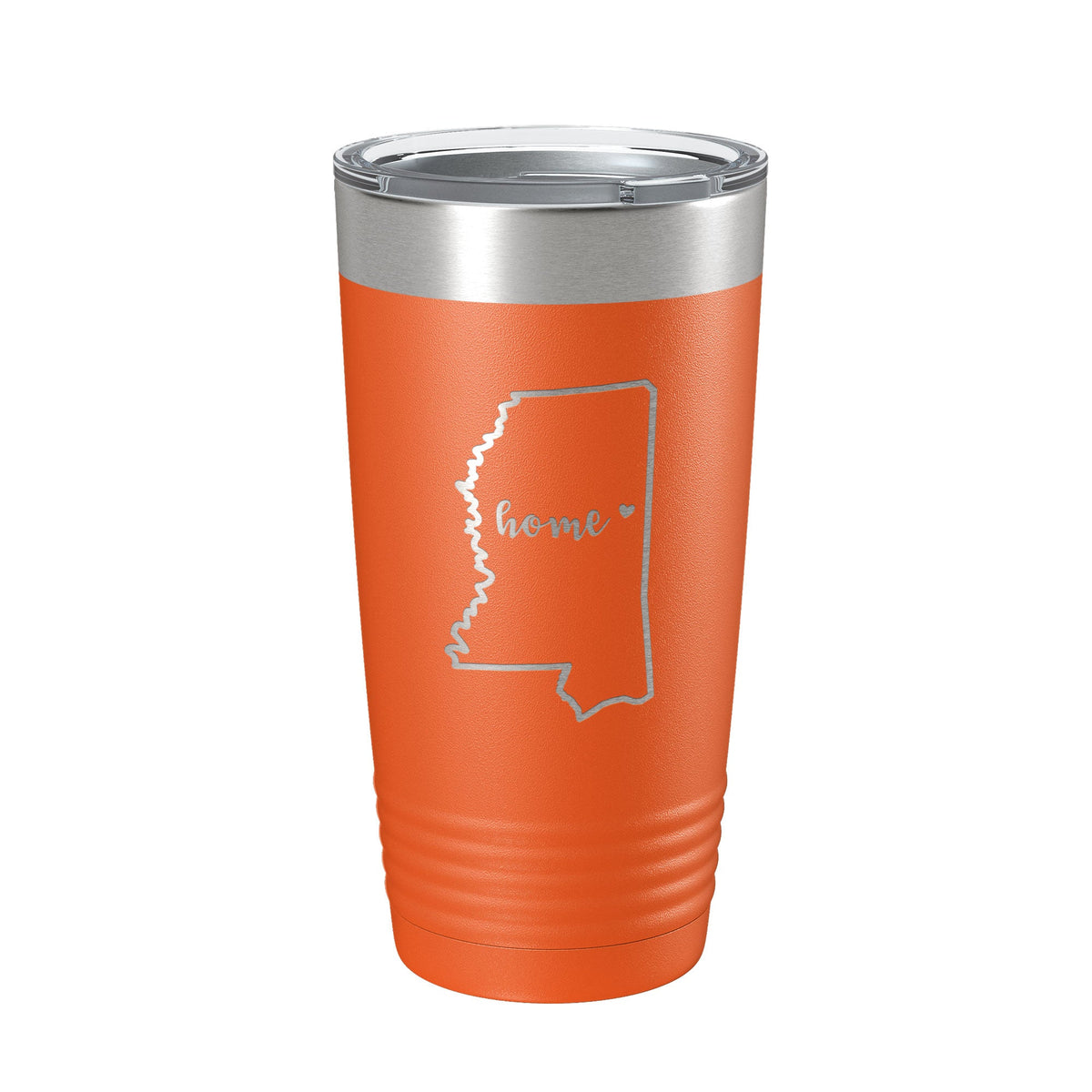 Mississippi Tumbler Home State Travel Mug Insulated Laser Engraved Map Coffee Cup 20 oz