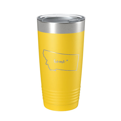 Montana Tumbler Home State Travel Mug Insulated Laser Engraved Map Coffee Cup 20 oz