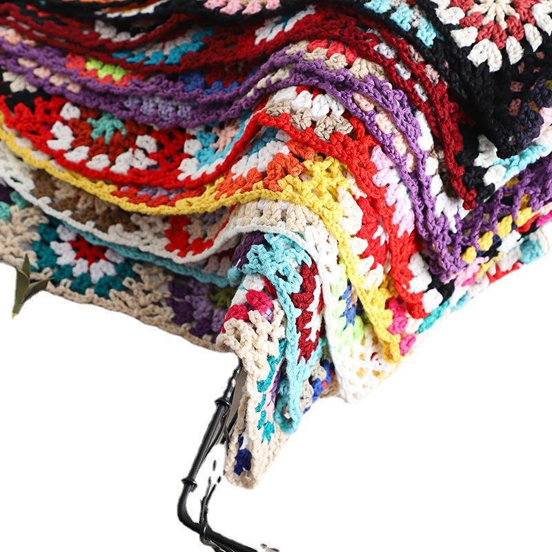 Bohemian Crochet Lace Woven Beach Cover-Up Crop Tank Top