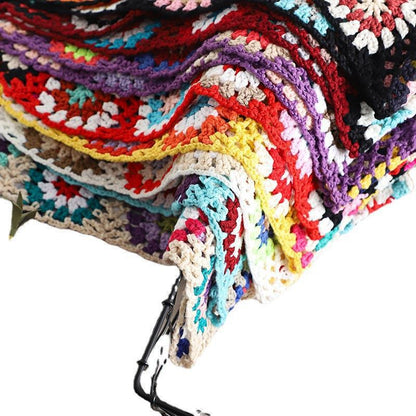 Bohemian Crochet Lace Woven Beach Cover-Up Crop Tank Top