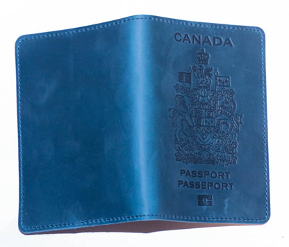 Canada. BEARKY Men's Fashionable for Ridge Leather Passport Wallet and Card Holder Portable Passeport Case Cover