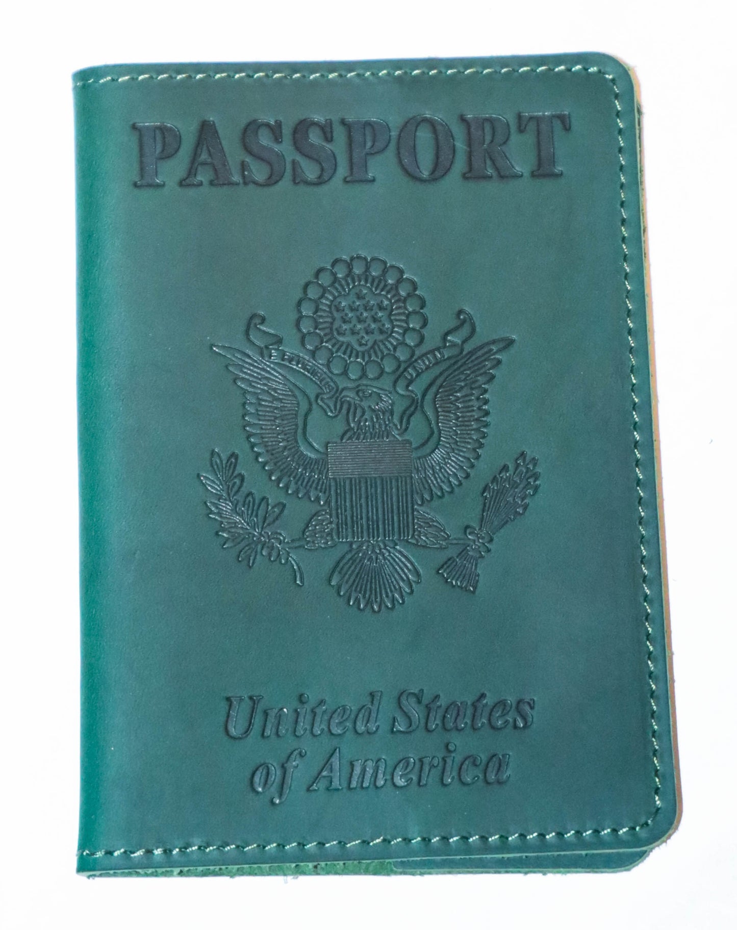USA. BEARKY Men's Fashionable for Ridge Leather Passport Wallet and Card Holder Portable Passeport Case Cover