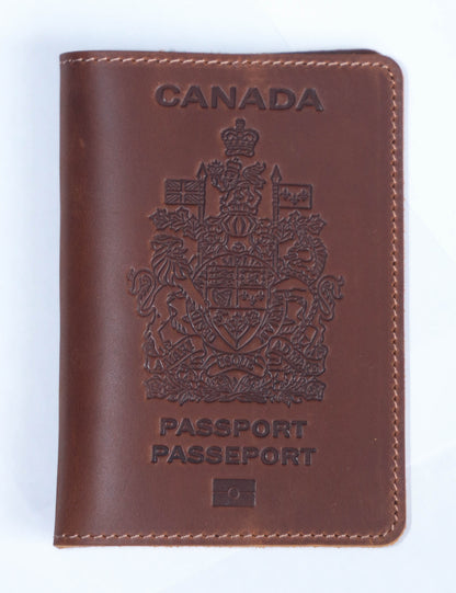 Canada. BEARKY Men's Fashionable for Ridge Leather Passport Wallet and Card Holder Portable Passeport Case Cover