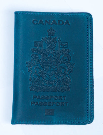 Canada. BEARKY Men's Fashionable for Ridge Leather Passport Wallet and Card Holder Portable Passeport Case Cover