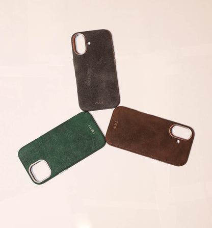 Retro Crazy Horse PU Leather Magnetic Phone Case for iPhone
