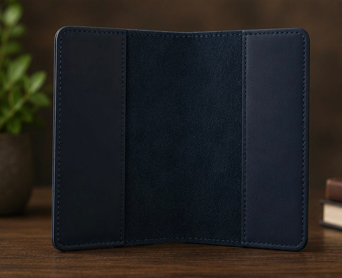 USA. BEARKY Men's Fashionable for Ridge Leather Passport Wallet and Card Holder Portable Passeport Case Cover