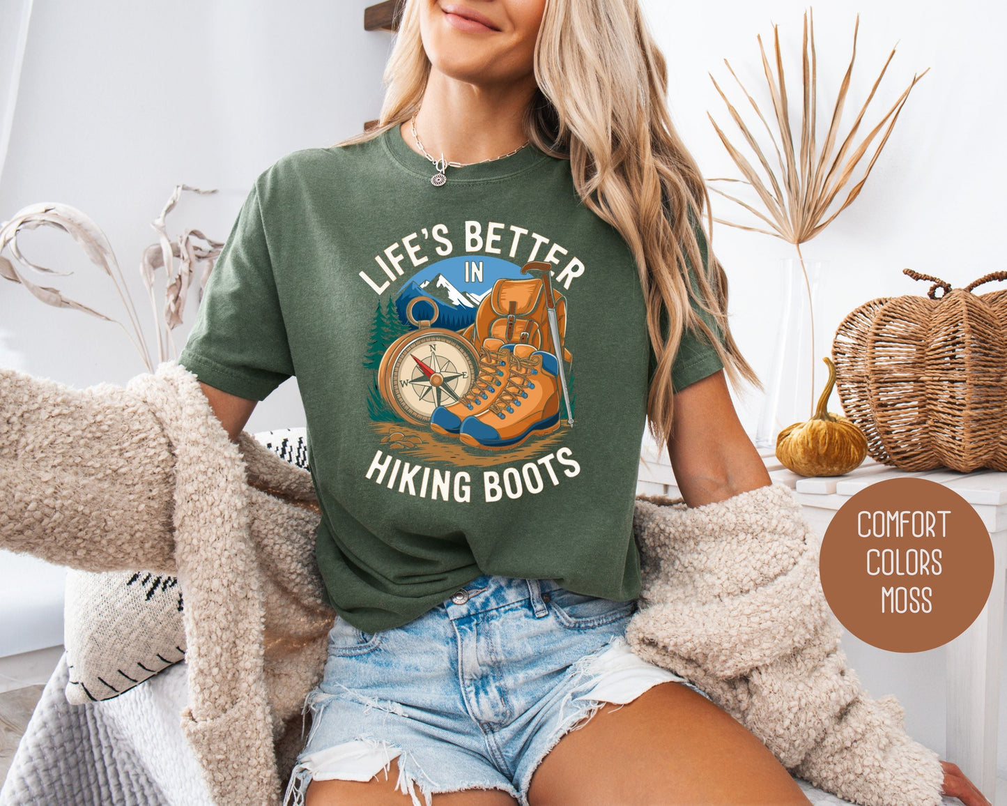 Life's Better in Hiking Boots Comfort Colors Shirt