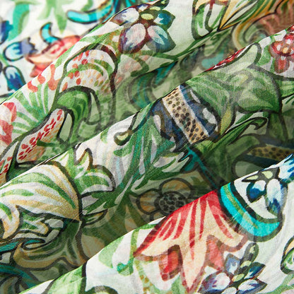 William Morris Golden Lily - 100% Pure Silk Scarf