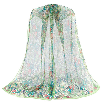 William Morris Golden Lily - 100% Pure Silk Scarf