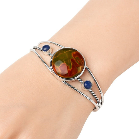 Natural Cherry Creek Cuff Bangle Bracelet B-1011 SDB4329