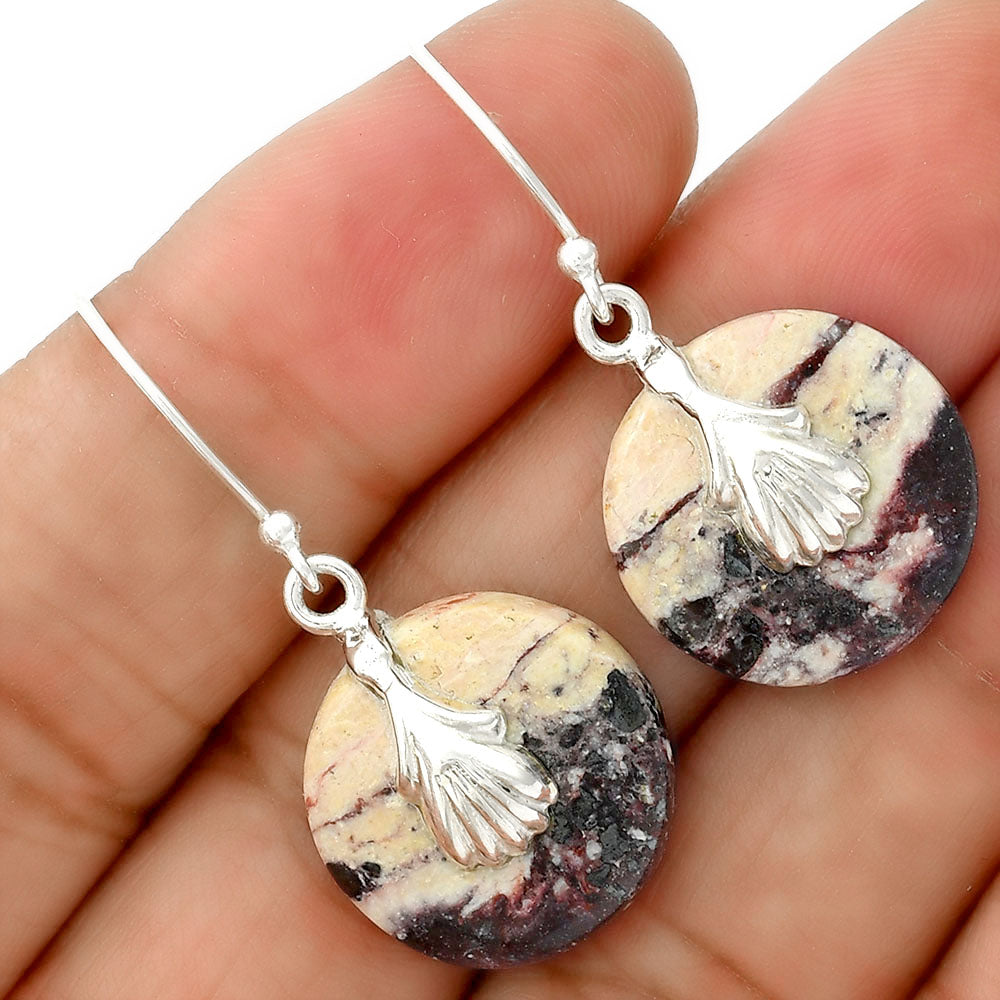 Natural Indian Blanket Jasper Earrings E-1137 SDE86521