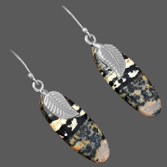 Natural Russian Honey Dendrite Opal Earrings E-1137 SDE87740