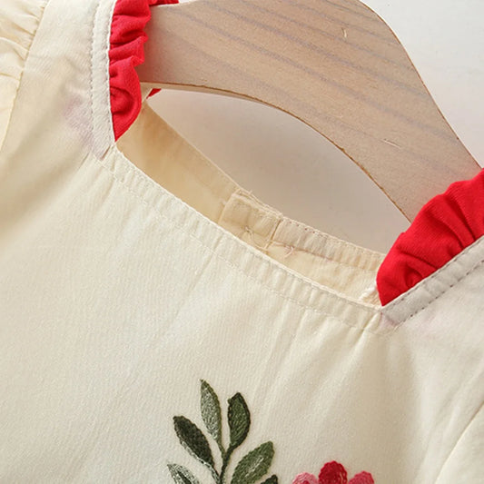 Baby Floral Embroidered Princess Dress