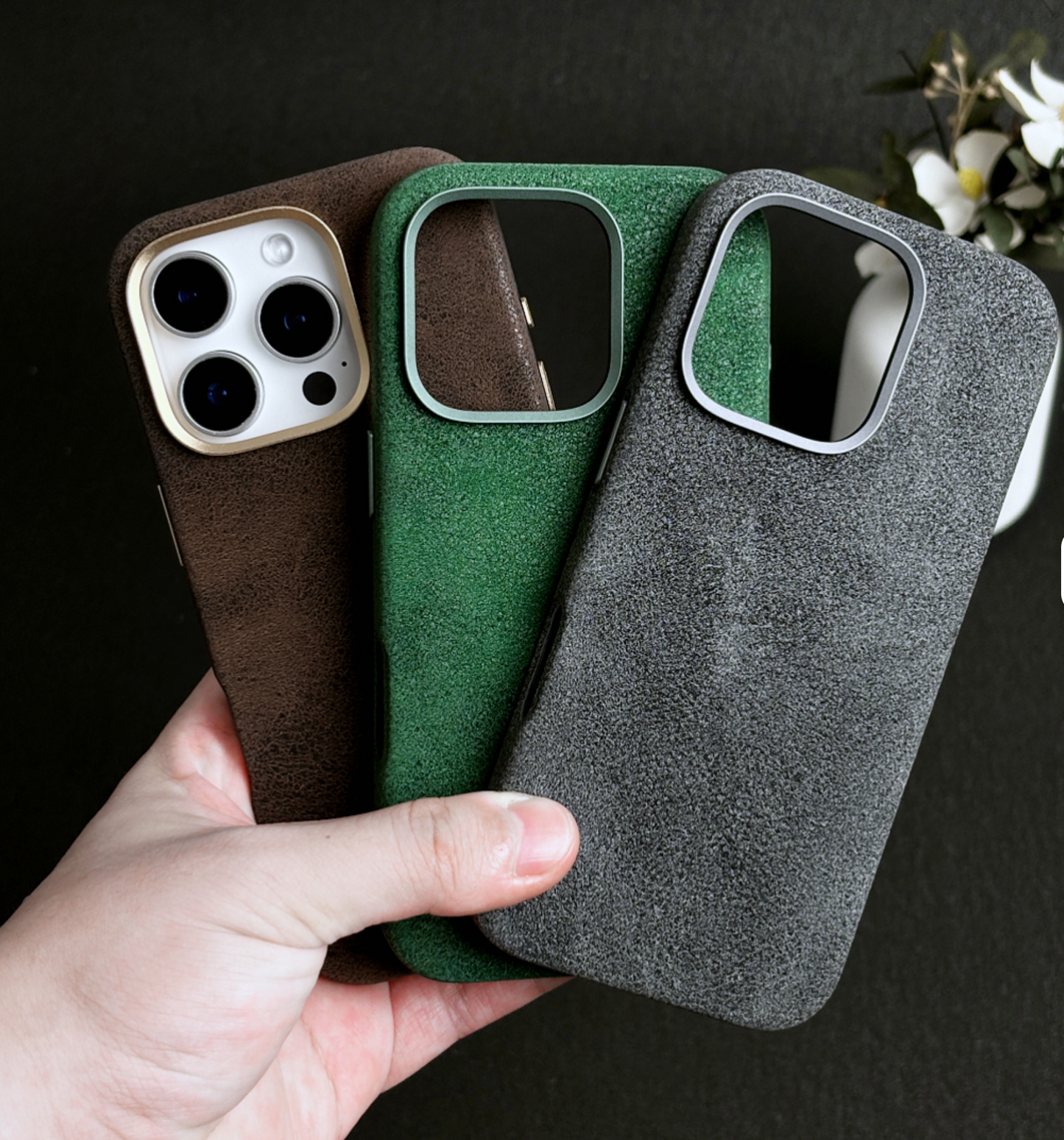 Retro Crazy Horse PU Leather Magnetic Phone Case for iPhone