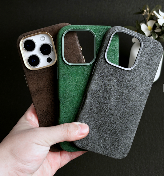 Retro Crazy Horse PU Leather Magnetic Phone Case for iPhone