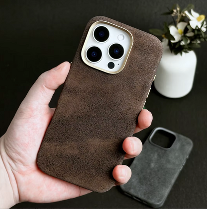 Retro Crazy Horse PU Leather Magnetic Phone Case for iPhone