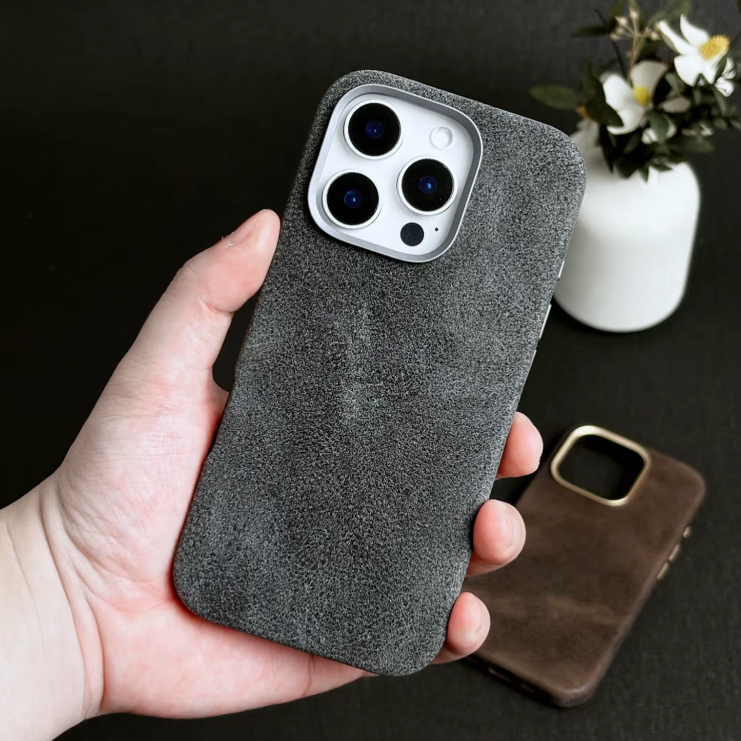 Retro Crazy Horse PU Leather Magnetic Phone Case for iPhone