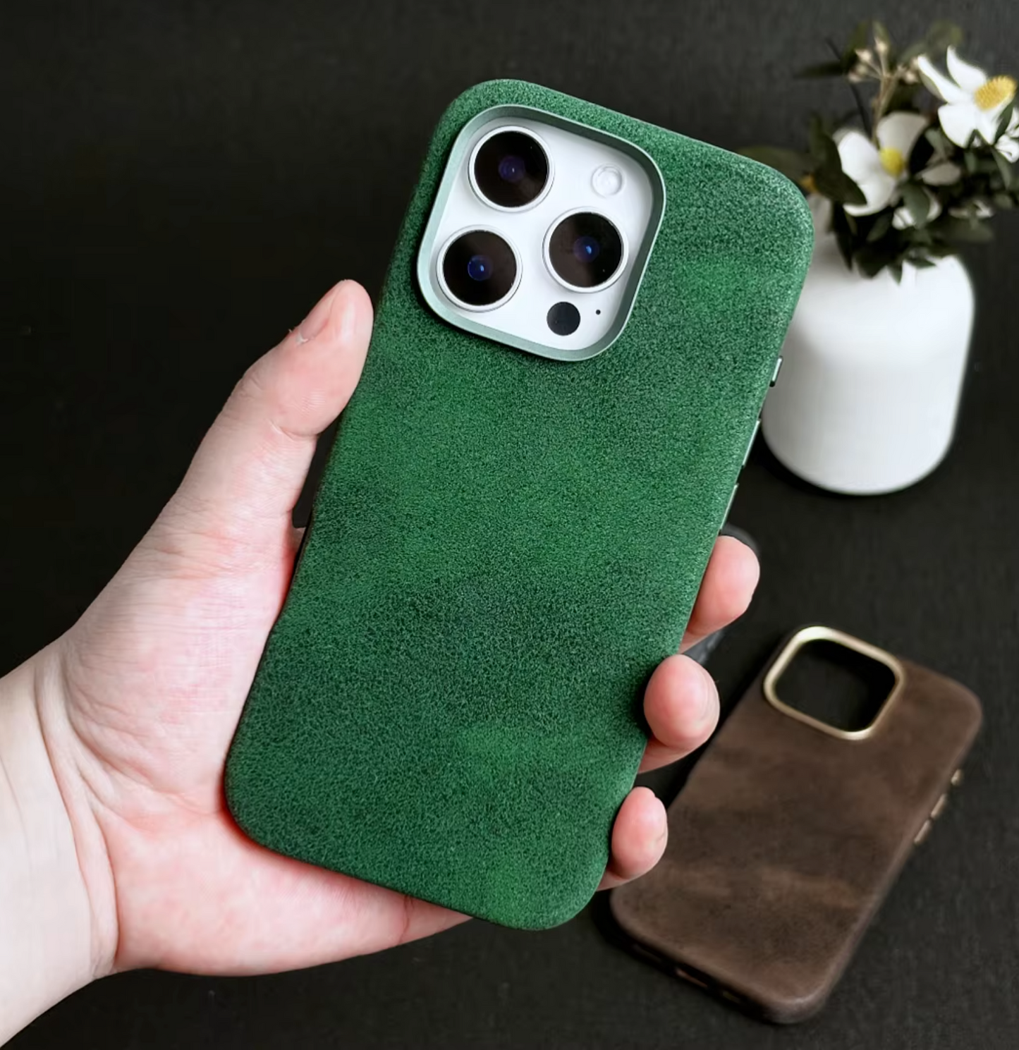 Retro Crazy Horse PU Leather Magnetic Phone Case for iPhone