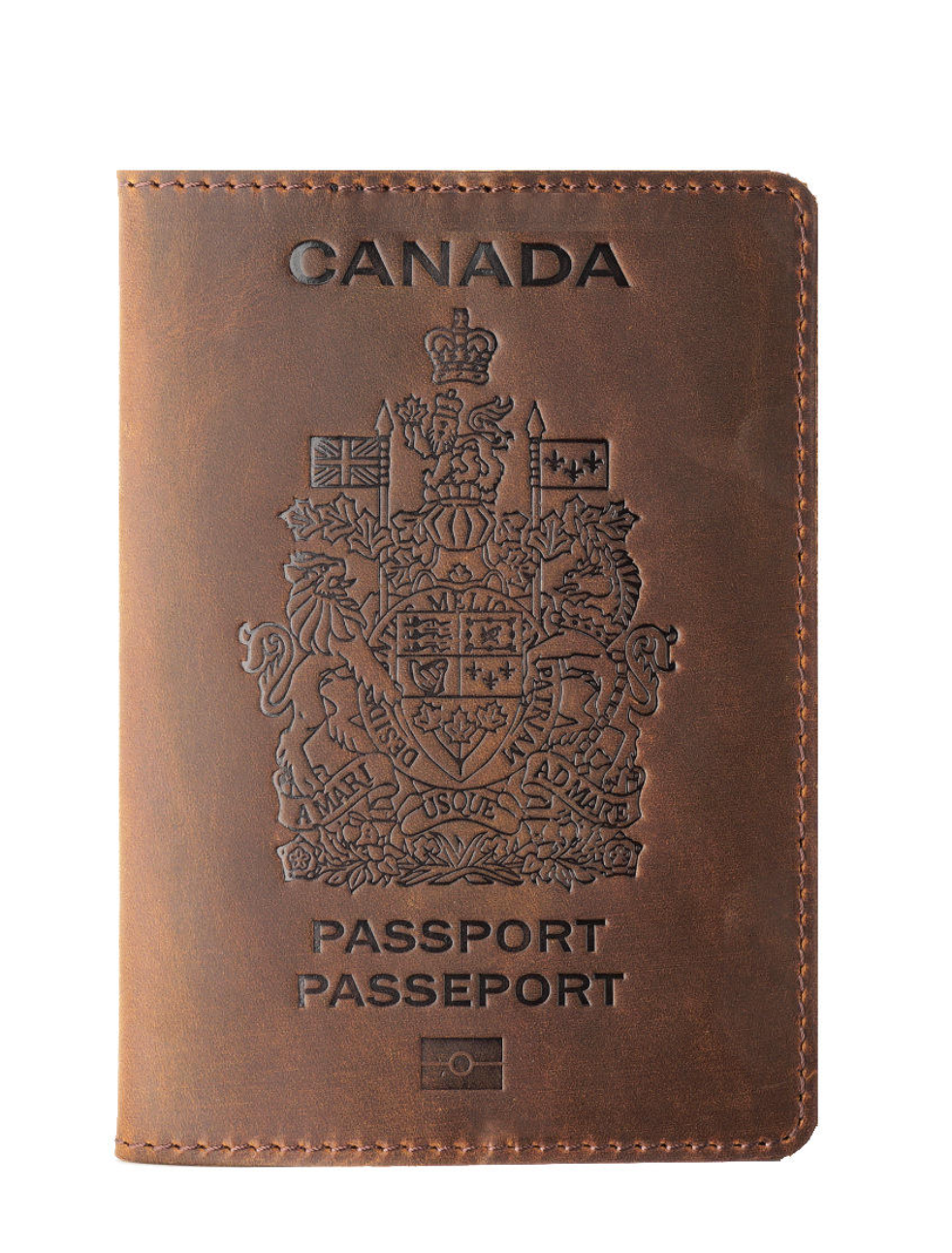 Canada. BEARKY Men's Fashionable for Ridge Leather Passport Wallet and Card Holder Portable Passeport Case Cover
