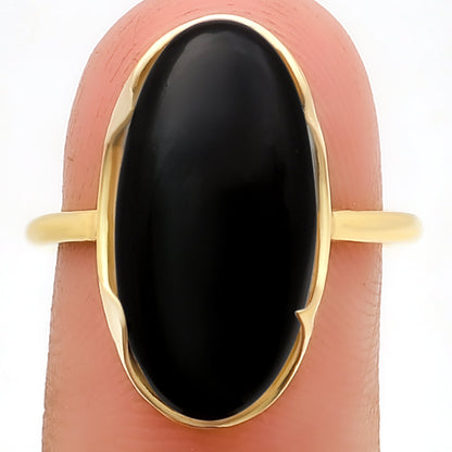 18K Gold Plated Long Oval Colorful Gemstone Statement Ring for Women TGR1014 RM-1747