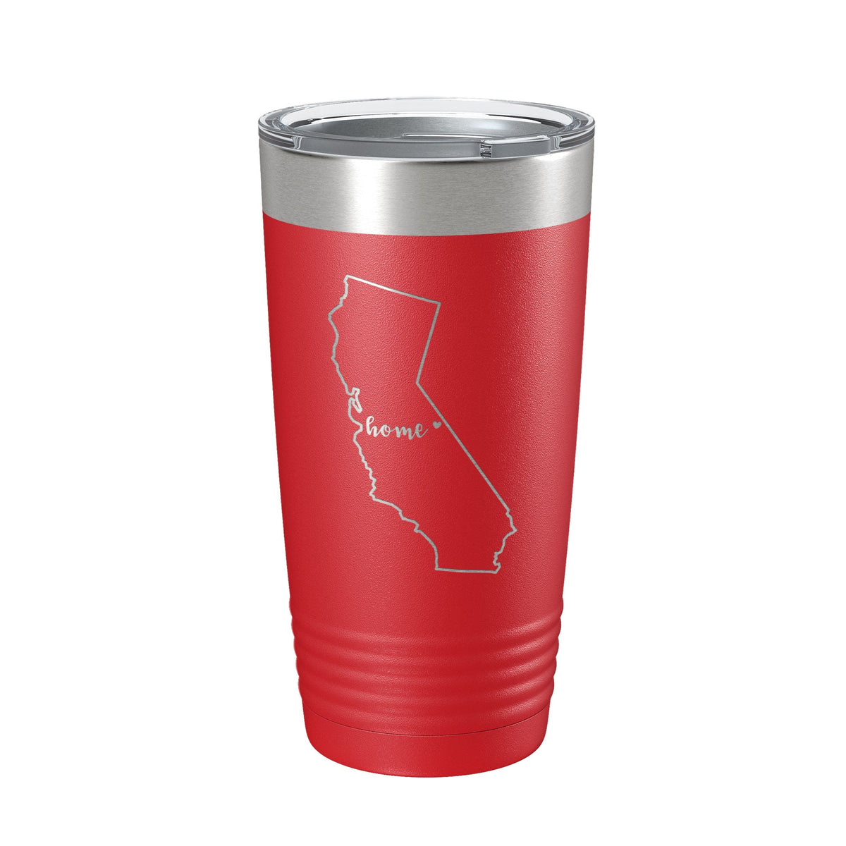 California Tumbler Home State Travel Mug Insulated Laser Engraved Map Coffee Cup 20 oz