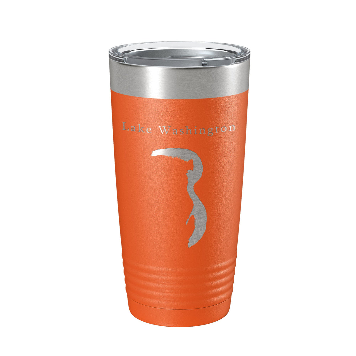 Lake Washington Map Tumbler Travel Mug Insulated Laser Engraved Coffee Cup Mississippi 20 oz