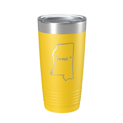 Mississippi Tumbler Home State Travel Mug Insulated Laser Engraved Map Coffee Cup 20 oz