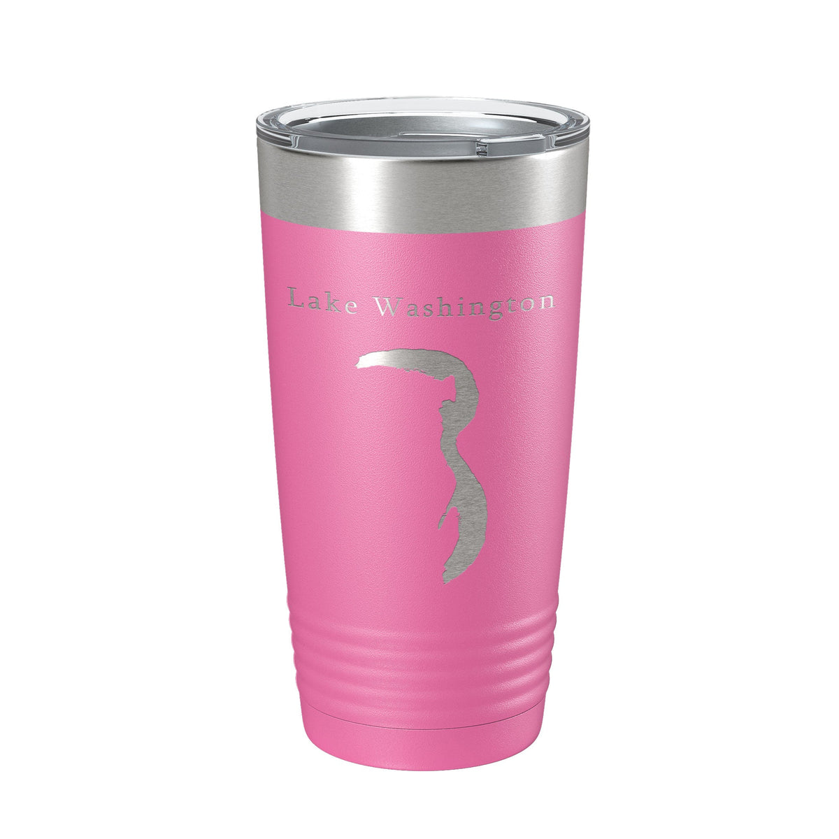 Lake Washington Map Tumbler Travel Mug Insulated Laser Engraved Coffee Cup Mississippi 20 oz