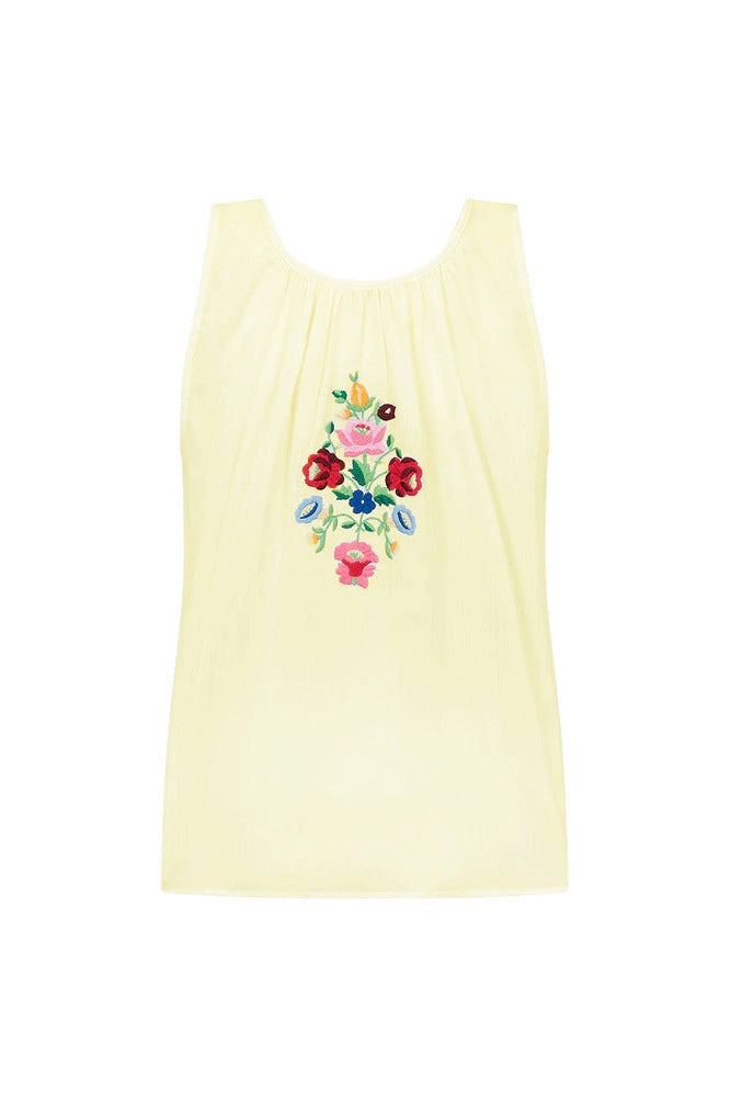 Boho Western Embroidered Floral Tassel Tie-Front Vest
