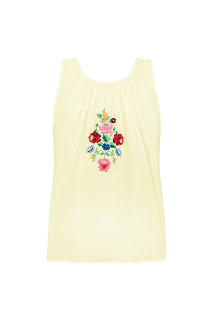 Boho Western Embroidered Floral Tassel Tie-Front Vest