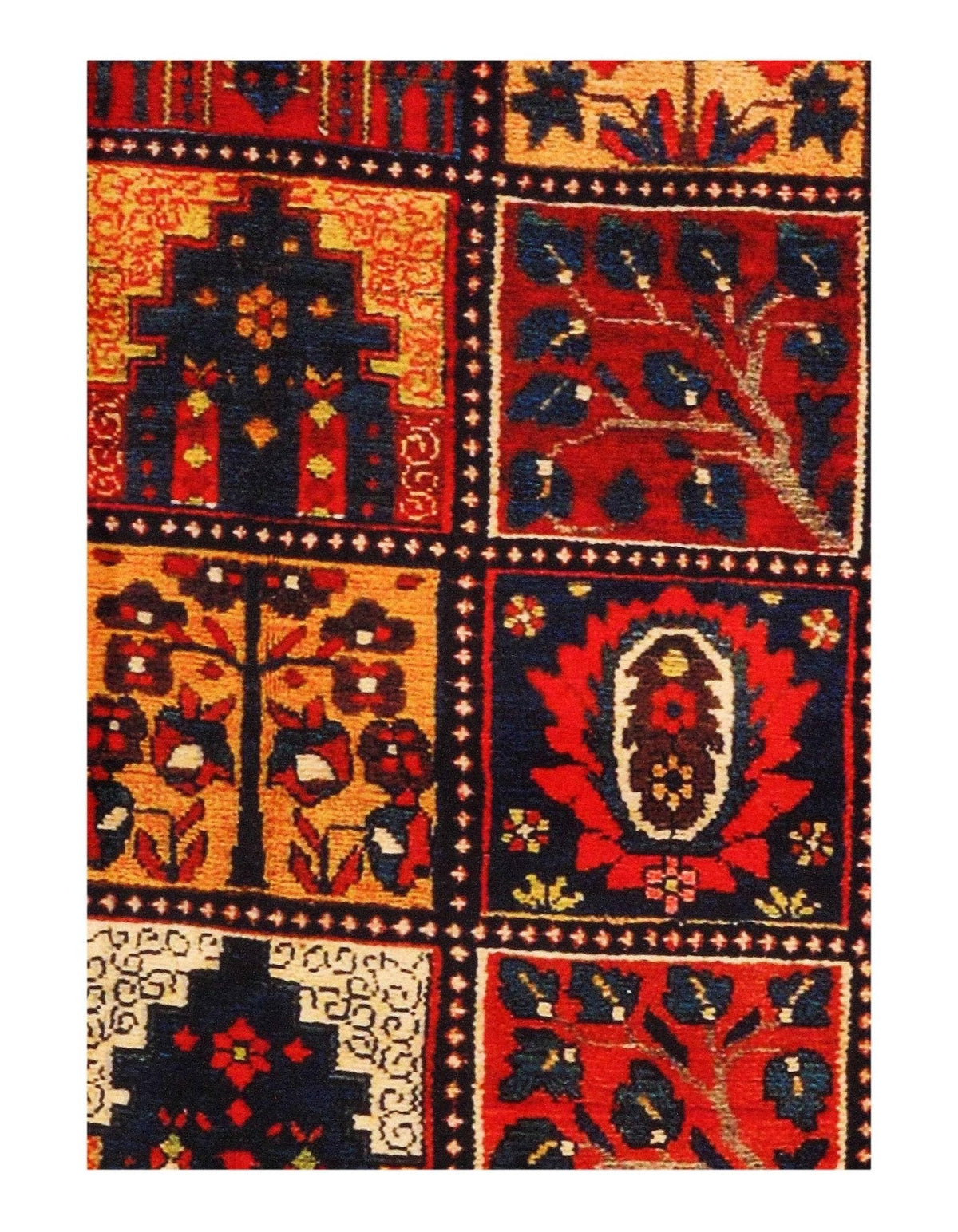 Bakhtiari Design Velvet Table Cloth - 1'7'' X 4'7''