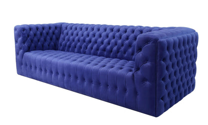 Canvello Blue Velvet Tufted Sofa