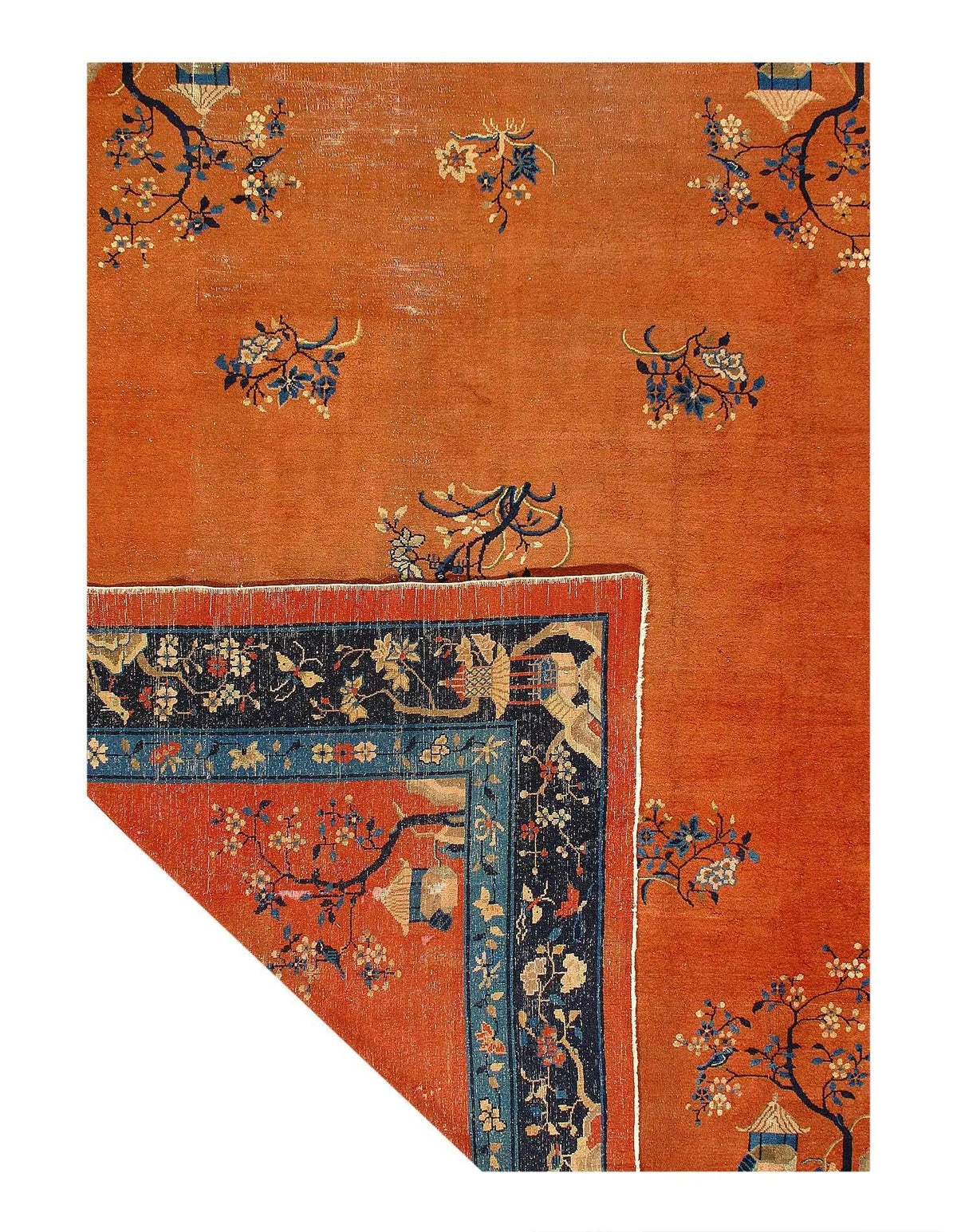 Canvello Chinese Antique Early 20th Century Art Deco Rug - 9'3'' X 11'6''
