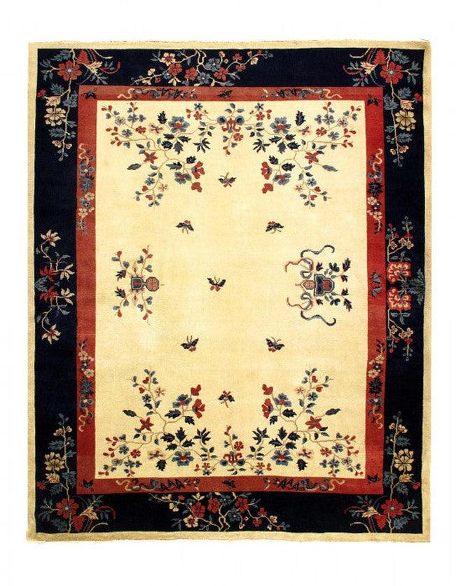 Fine Hand Knotted Antique Chinese Peking Rug - 8'2'' X 10'