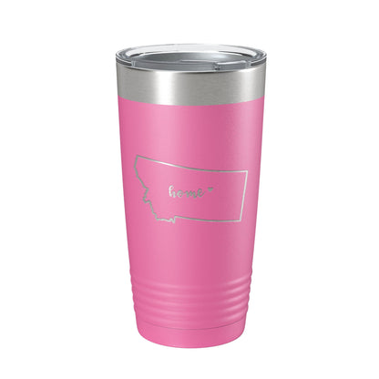 Montana Tumbler Home State Travel Mug Insulated Laser Engraved Map Coffee Cup 20 oz