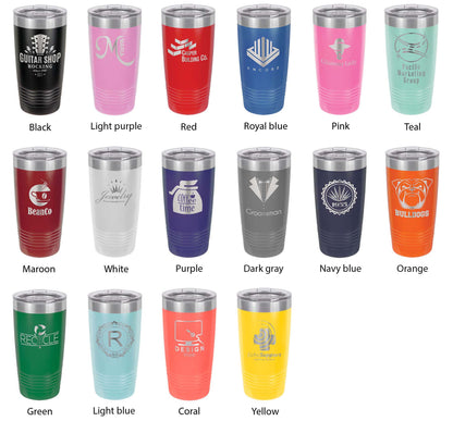Lake Washington Map Tumbler Travel Mug Insulated Laser Engraved Coffee Cup Mississippi 20 oz