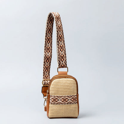 Luna Straw Crossbody