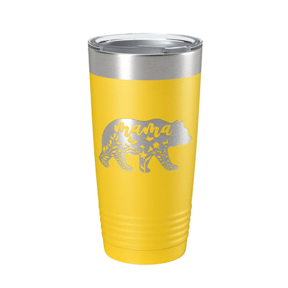 Mama Bear Tumbler Travel Mug Insulated Laser Engraved Coffee Cup Momma Mom Mother's Day Gift Cute 20 oz