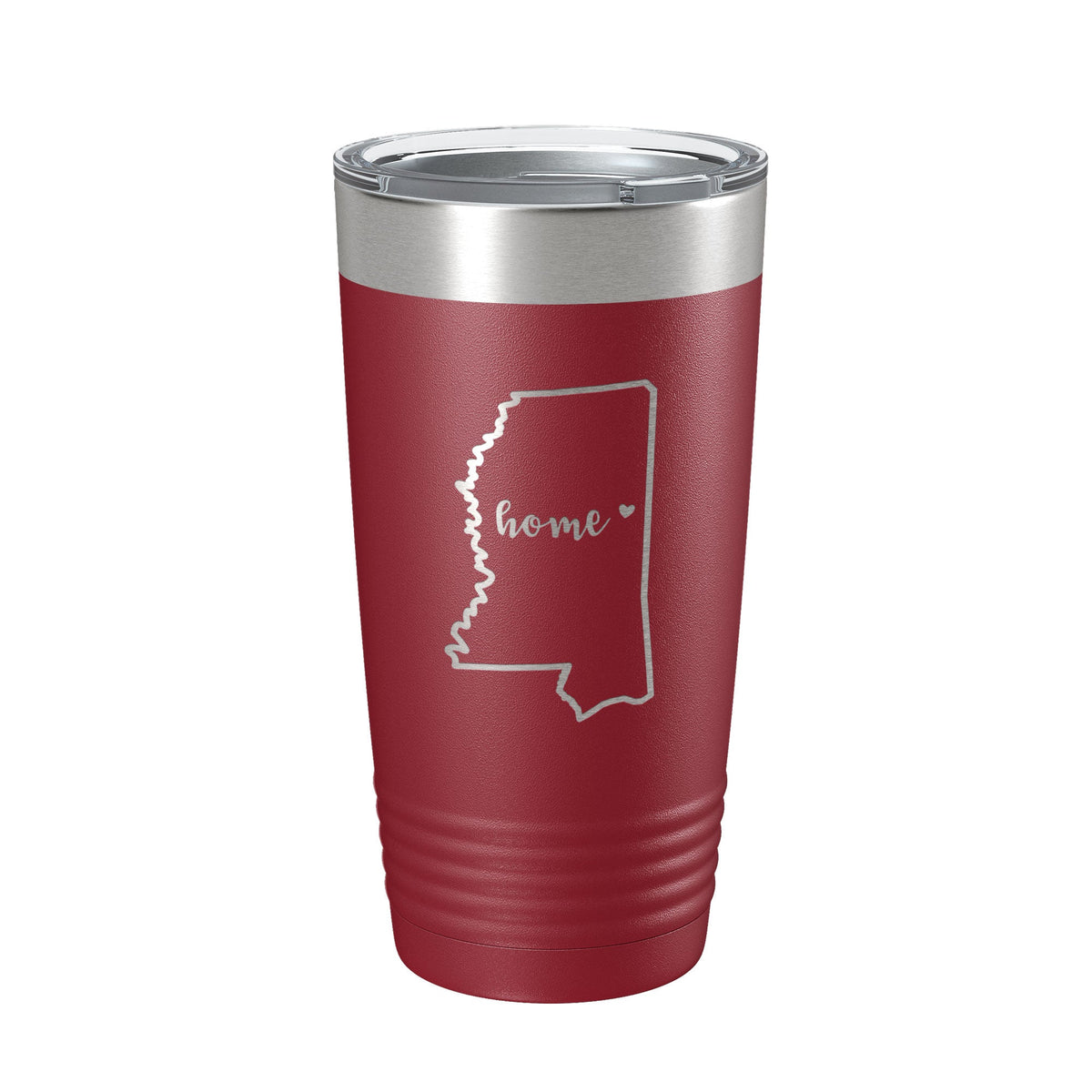 Mississippi Tumbler Home State Travel Mug Insulated Laser Engraved Map Coffee Cup 20 oz